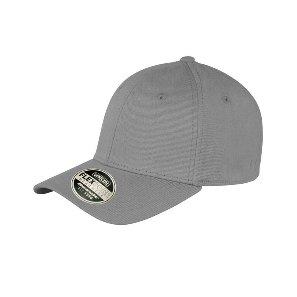 Result Headwear Kansas Flex Baseball Cap / Cool Grey